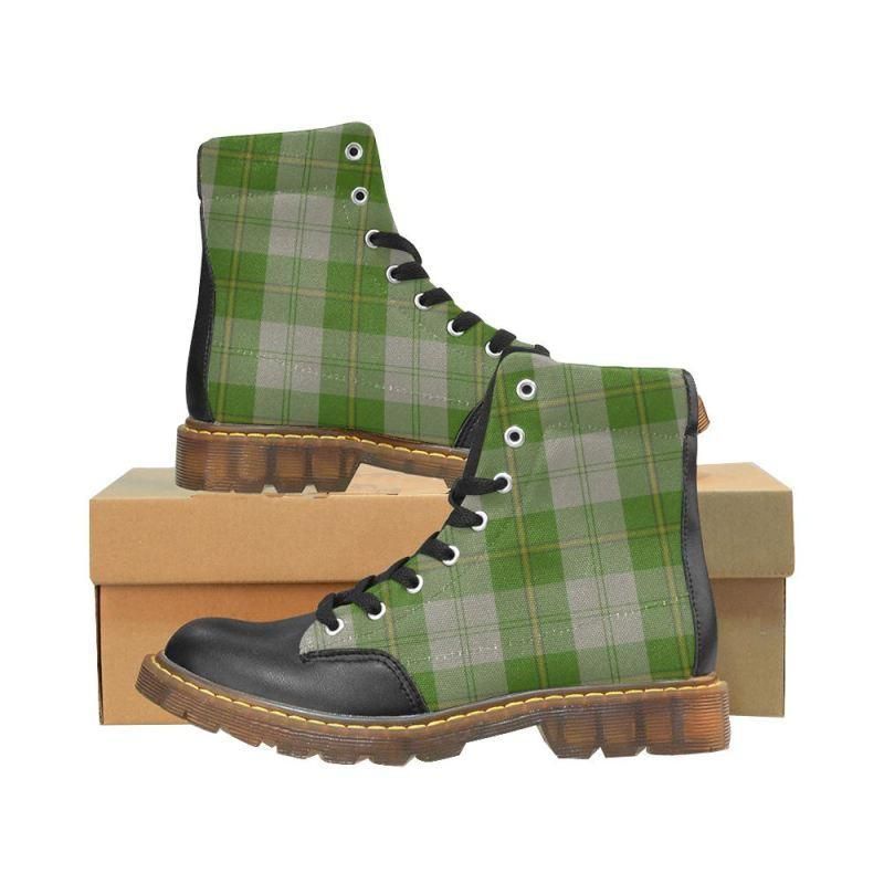 Cunningham Dress Green Dancers Tartan Plaid Apache Boots