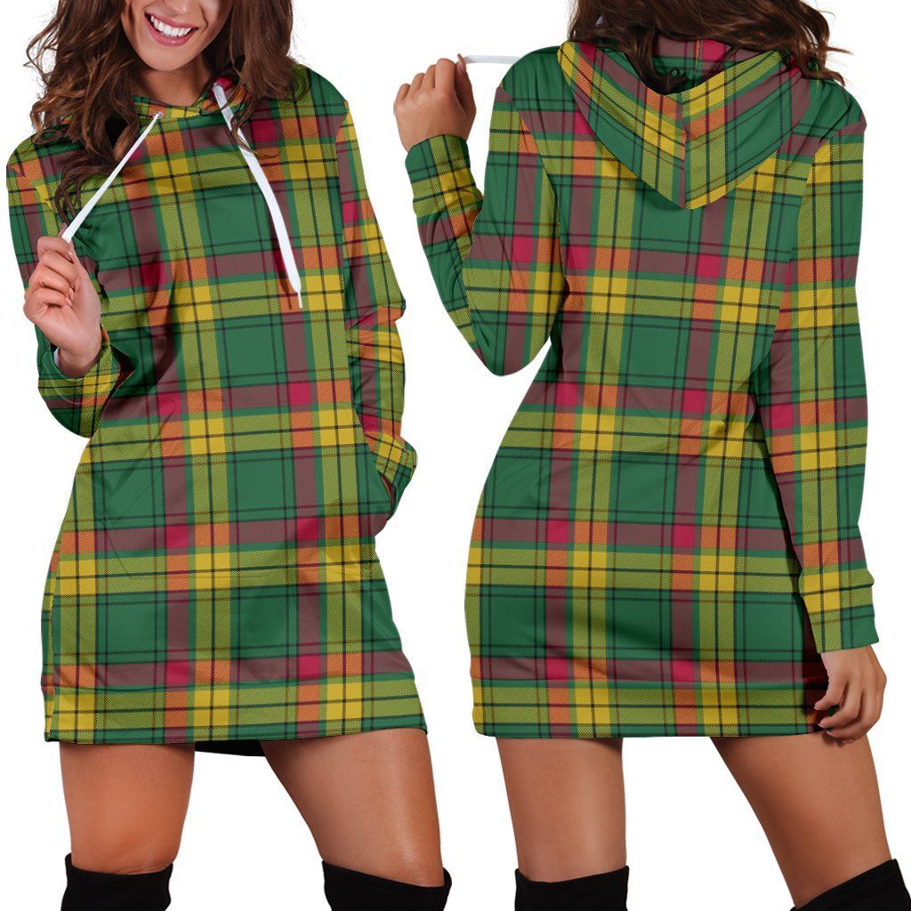 MacMillan Old Ancient Tartan Plaid Hoodie Dress