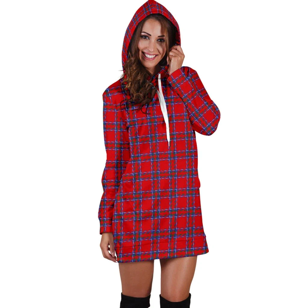 Inverness District Tartan Plaid Hoodie Dress