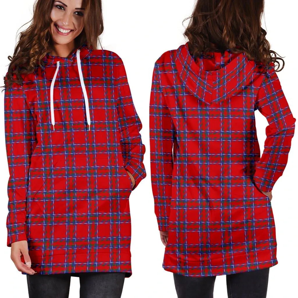 Inverness District Tartan Plaid Hoodie Dress