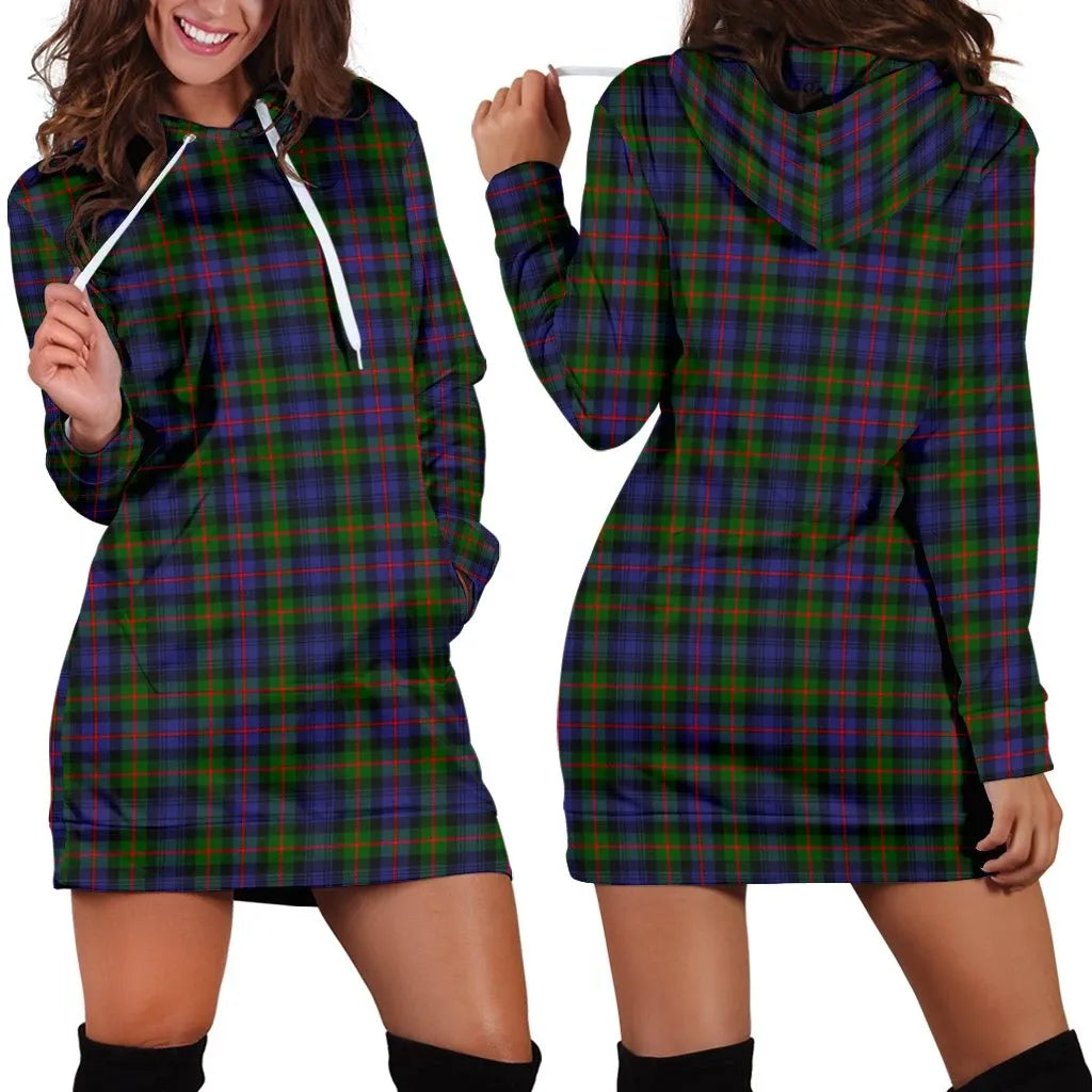 Murray of Atholl Modern Tartan Plaid Hoodie Dress