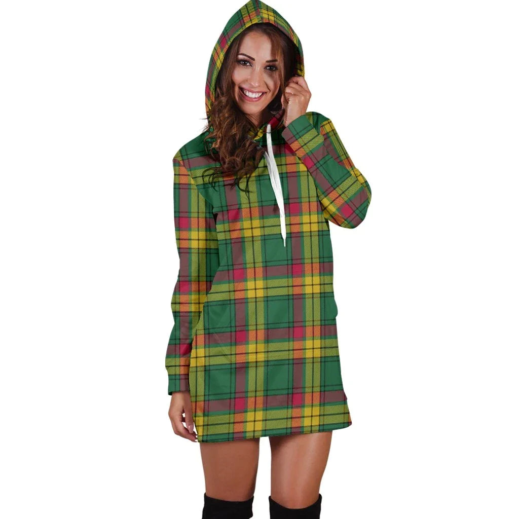 MacMillan Old Ancient Tartan Plaid Hoodie Dress