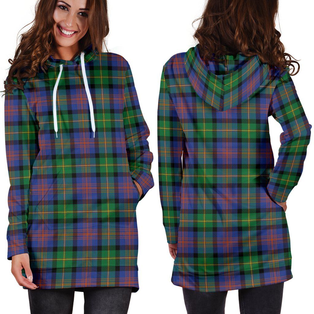 Logan Ancient Tartan Plaid Hoodie Dress