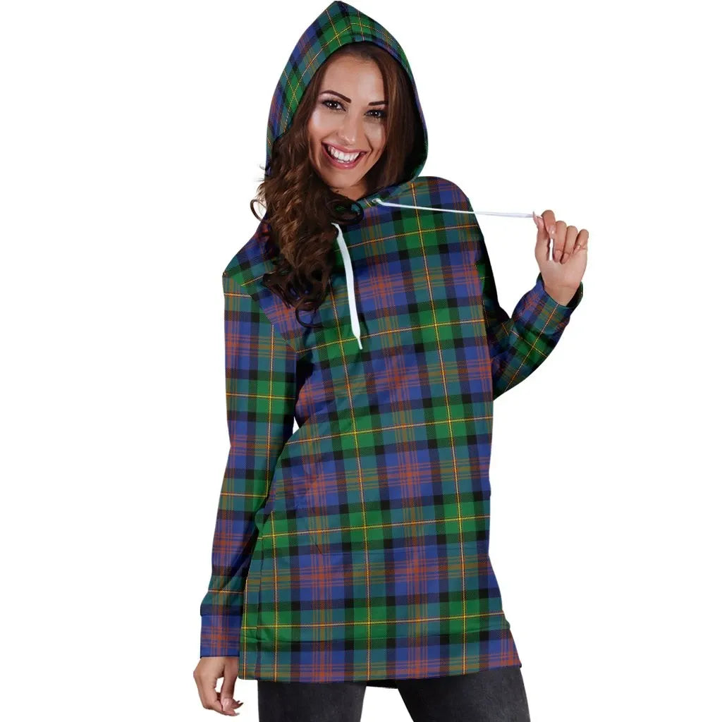 Logan Ancient Tartan Plaid Hoodie Dress