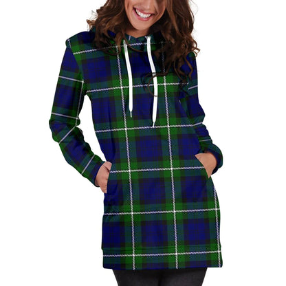 Forbes Modern Tartan Plaid Hoodie Dress