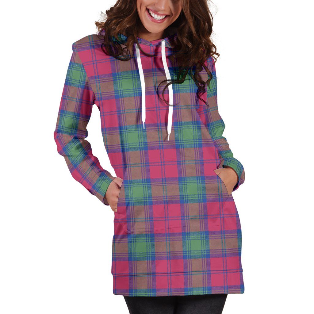 Lindsay Ancient Tartan Plaid Hoodie Dress