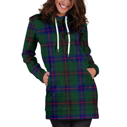 Davidson Modern Tartan Plaid Hoodie Dress