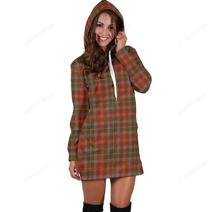 MacKintosh Hunting Weathered Tartan Plaid Hoodie Dress