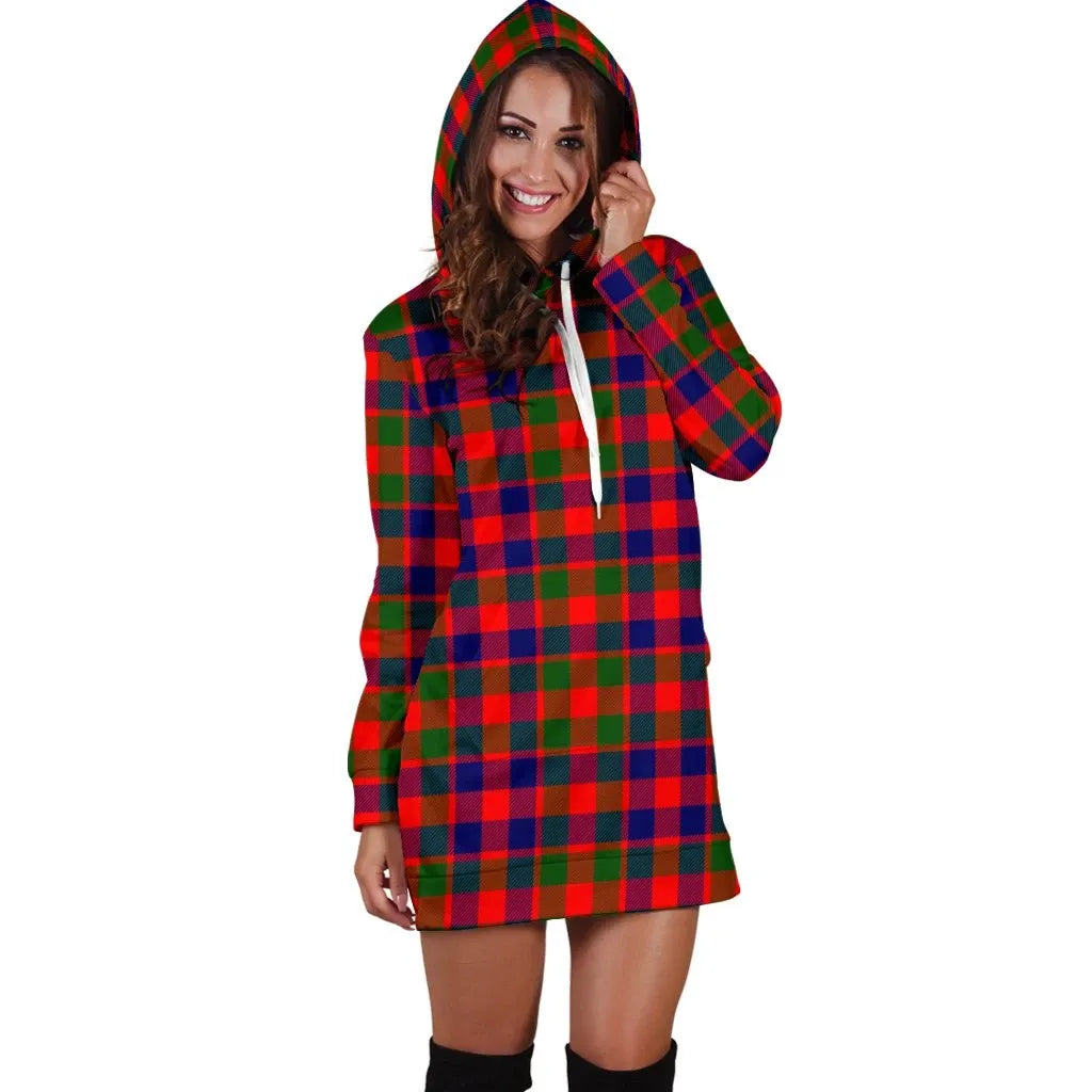 Gow Modern Tartan Plaid Hoodie Dress