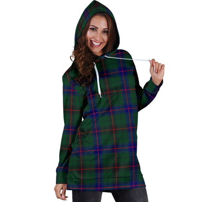 Davidson Modern Tartan Plaid Hoodie Dress