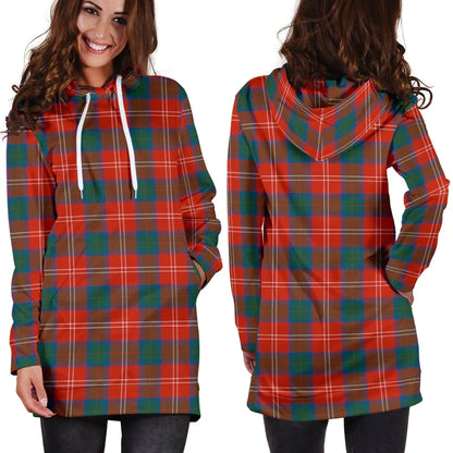 Chisholm Ancient Tartan Plaid Hoodie Dress