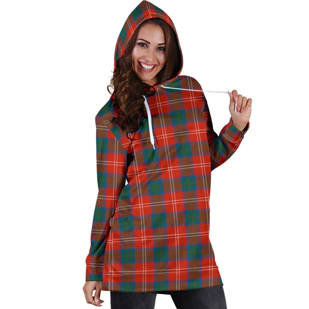 Chisholm Ancient Tartan Plaid Hoodie Dress