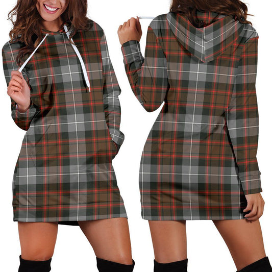 MacRae Hunting Weathered Tartan Plaid Hoodie Dress