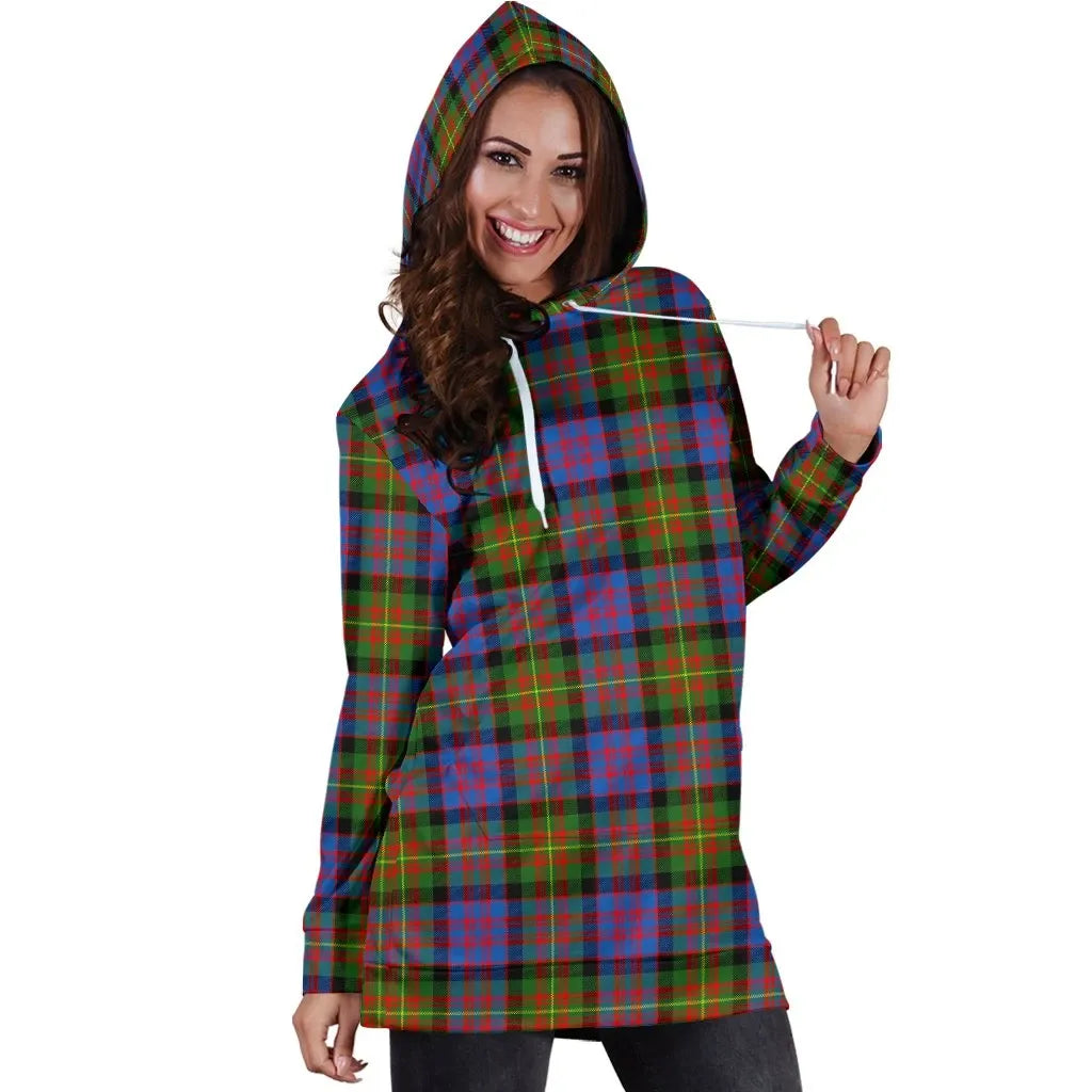 Carnegie Ancient Tartan Plaid Hoodie Dress