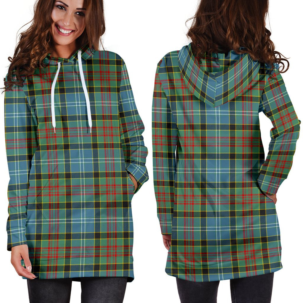 Paisley District Tartan Plaid Hoodie Dress