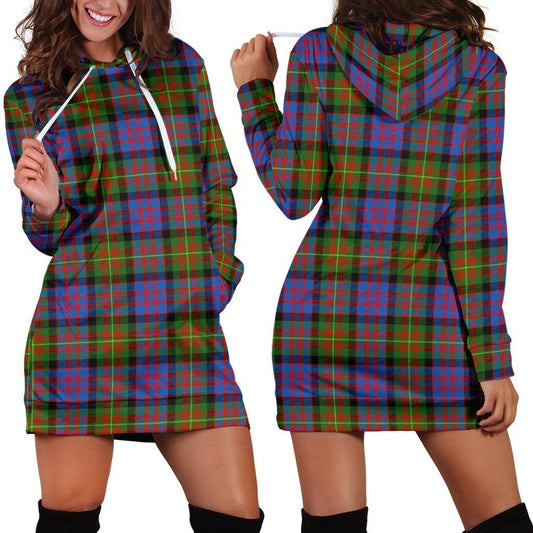 Carnegie Ancient Tartan Plaid Hoodie Dress