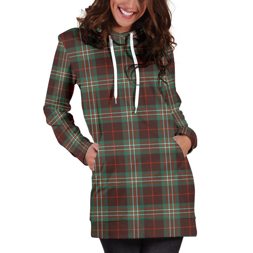 SCOTT BROWN ANCIENT Tartan Plaid Hoodie Dress