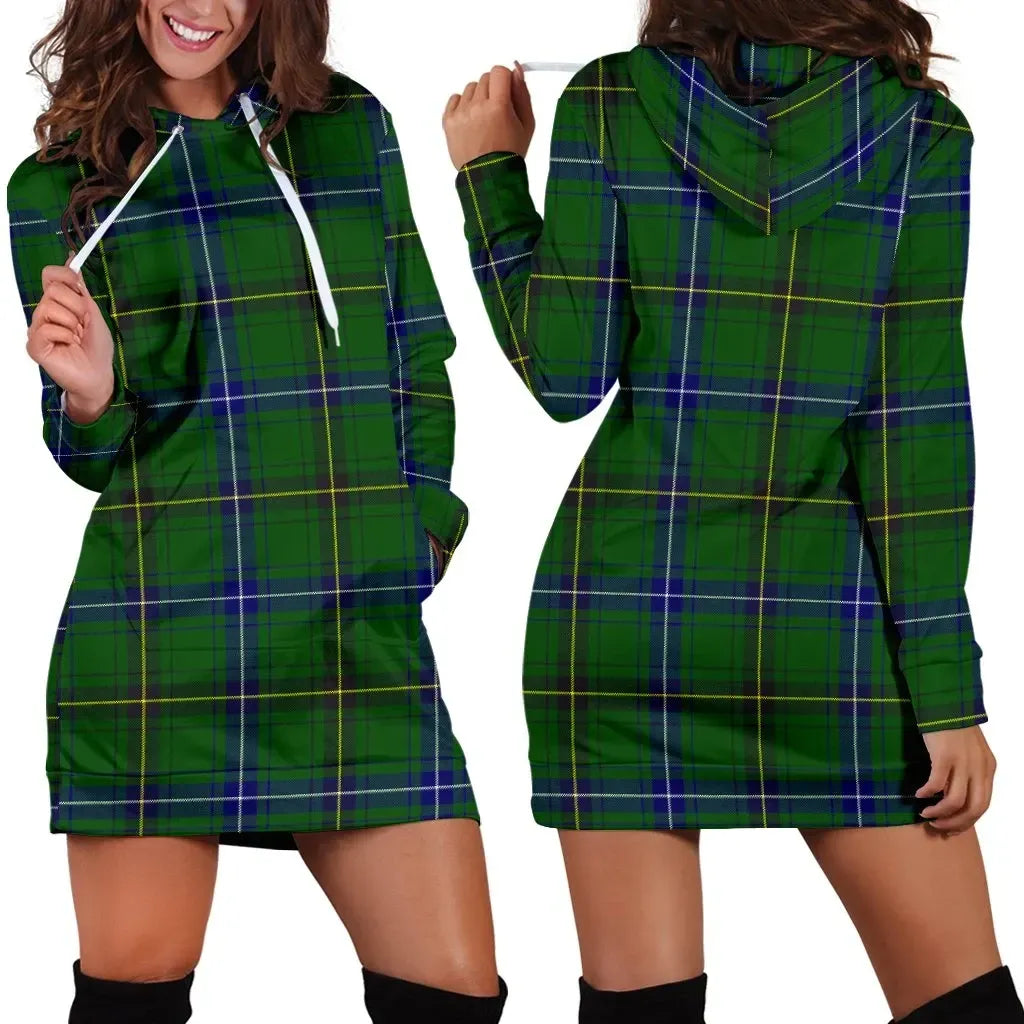 Henderson Modern Tartan Plaid Hoodie Dress