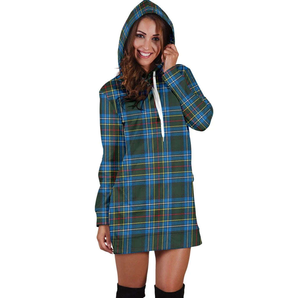 Cockburn Modern Tartan Plaid Hoodie Dress