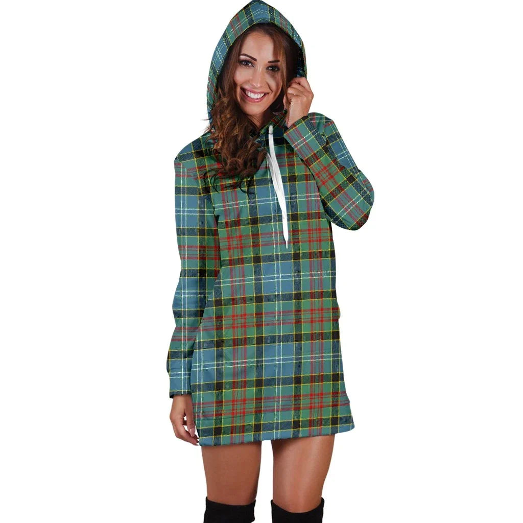 Paisley District Tartan Plaid Hoodie Dress