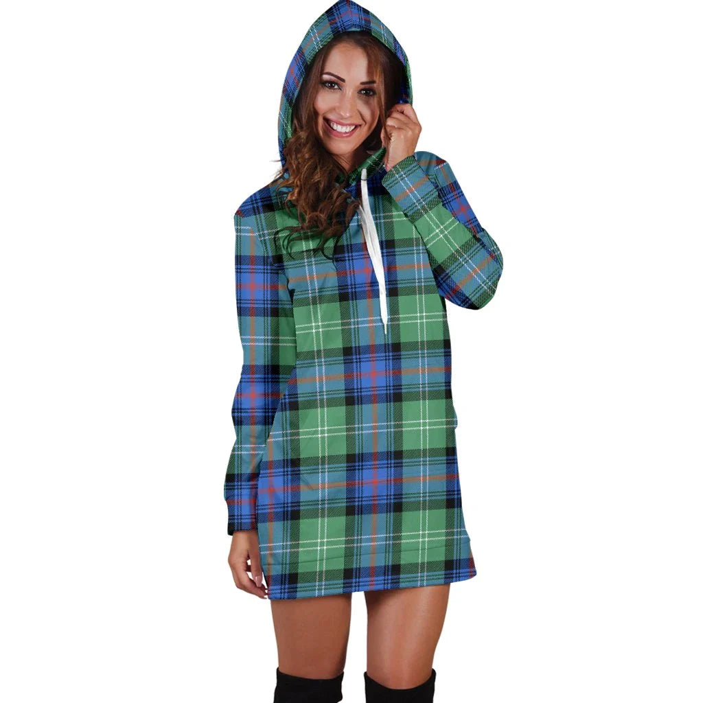 Sutherland Old Ancient Tartan Plaid Hoodie Dress