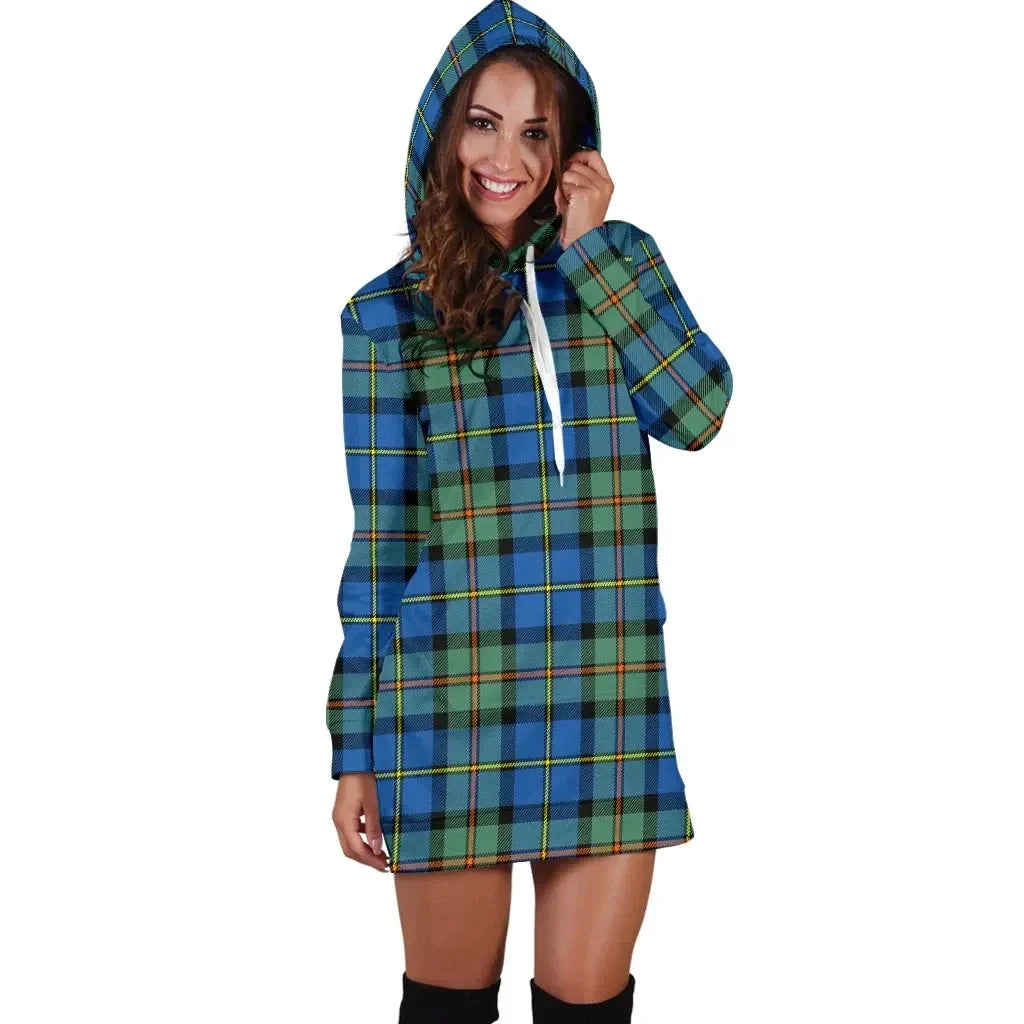 MacLeod of Harris Ancient Tartan Plaid Hoodie Dress