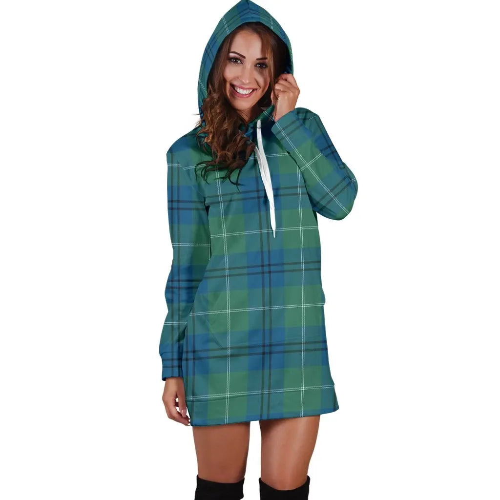 Oliphant Ancient Tartan Plaid Hoodie Dress