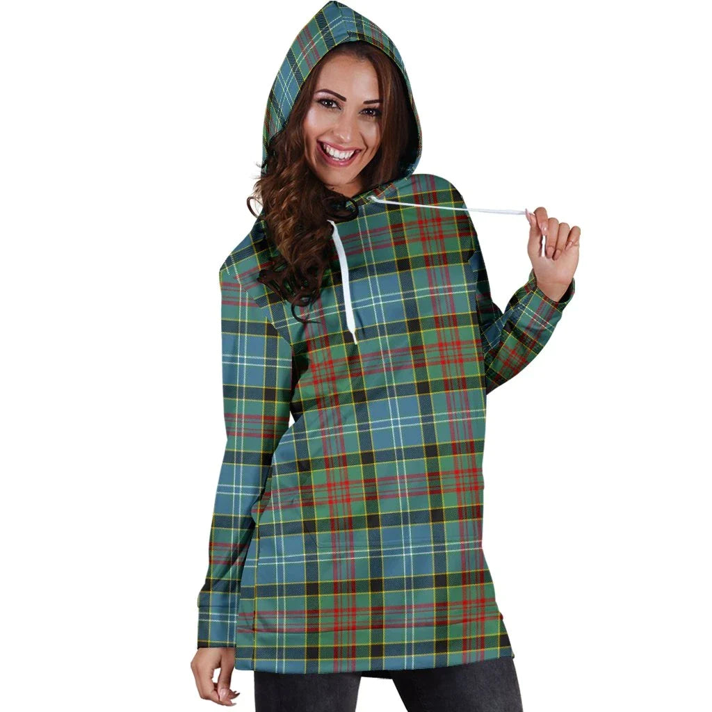 Paisley District Tartan Plaid Hoodie Dress