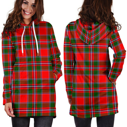 Spens Modern Tartan Plaid Hoodie Dress