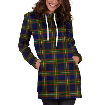 Clelland Modern Tartan Plaid Hoodie Dress