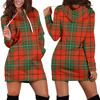 MacAulay Ancient Tartan Plaid Hoodie Dress