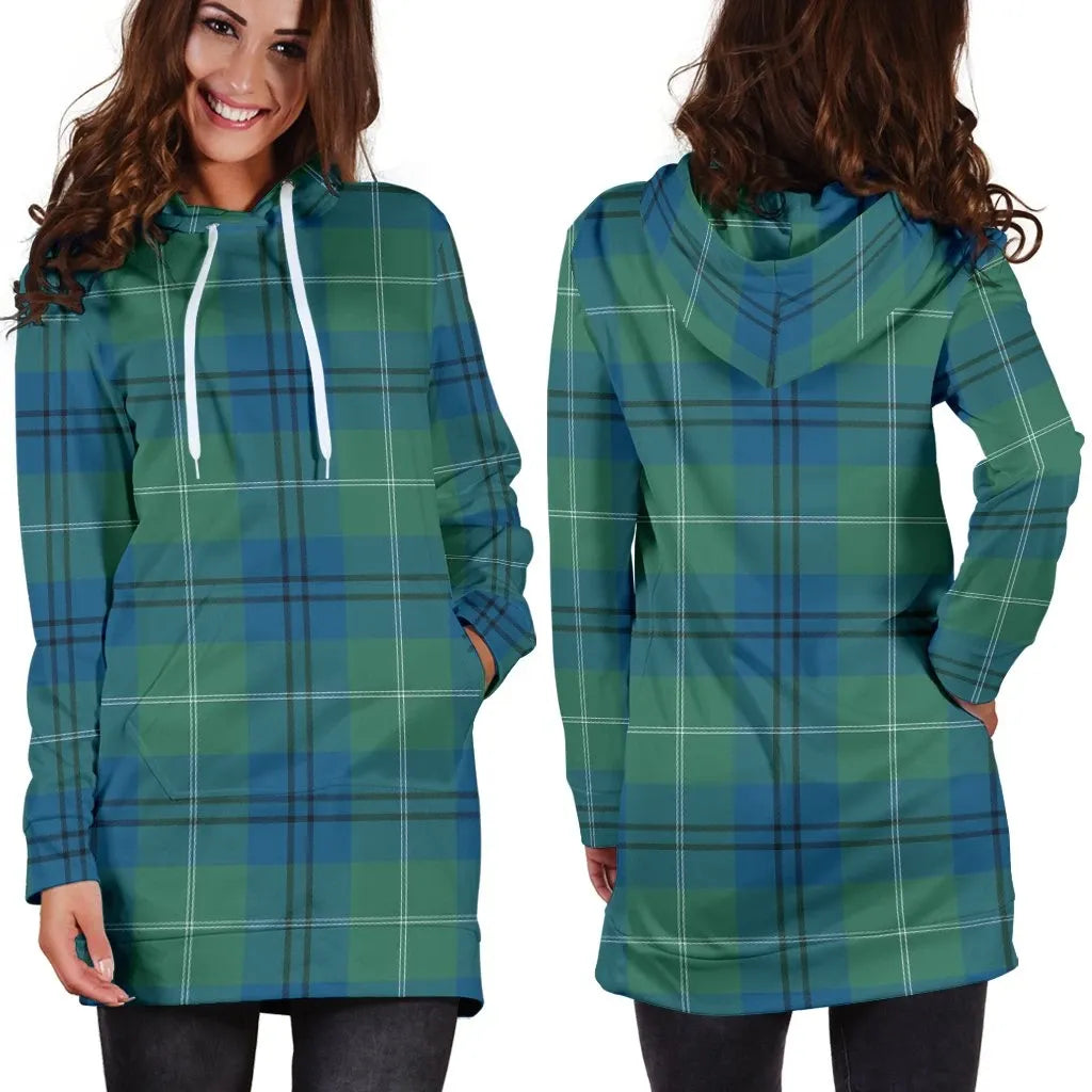 Oliphant Ancient Tartan Plaid Hoodie Dress