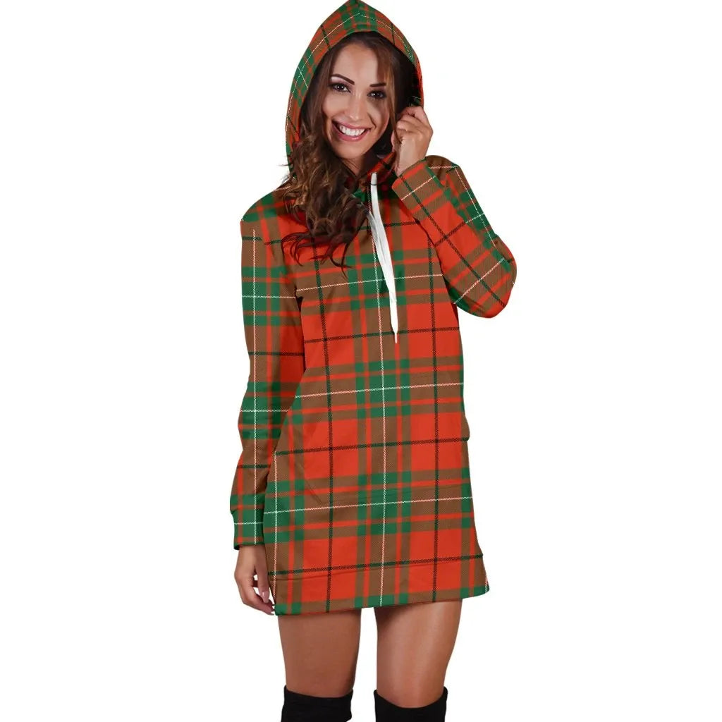 MacAulay Ancient Tartan Plaid Hoodie Dress