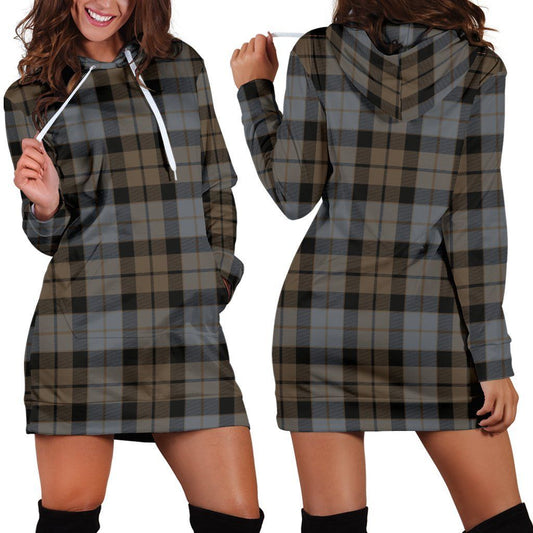 MacKay Weathered Tartan Plaid Hoodie Dress