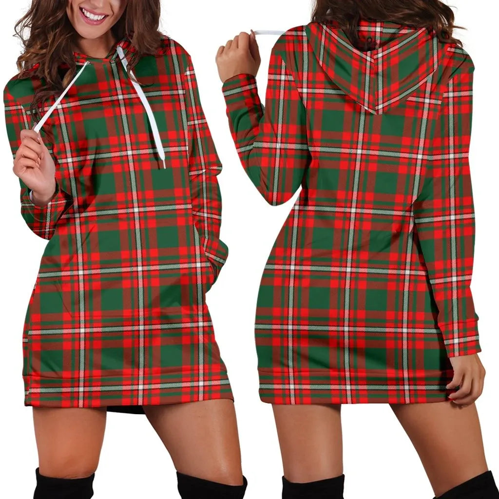 Princess Margaret Tartan Plaid Hoodie Dress