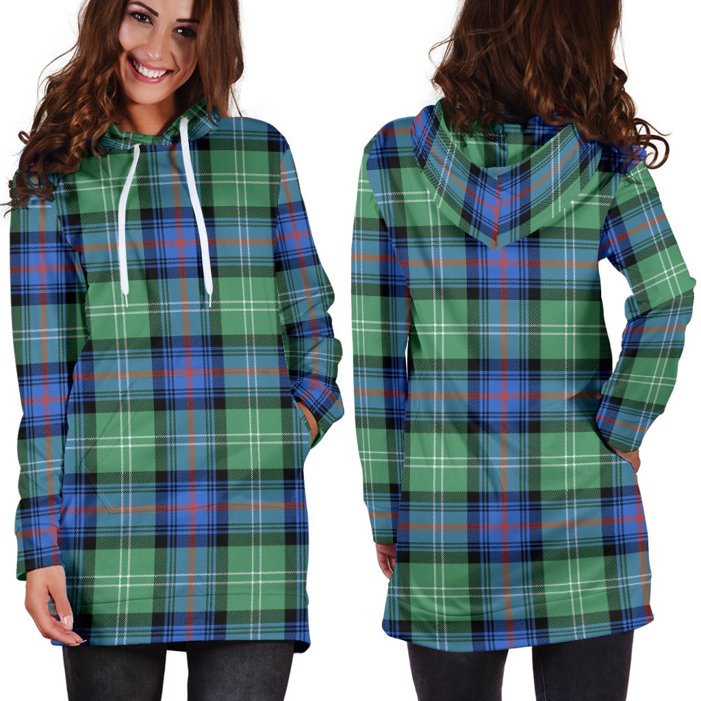 Sutherland Old Ancient Tartan Plaid Hoodie Dress