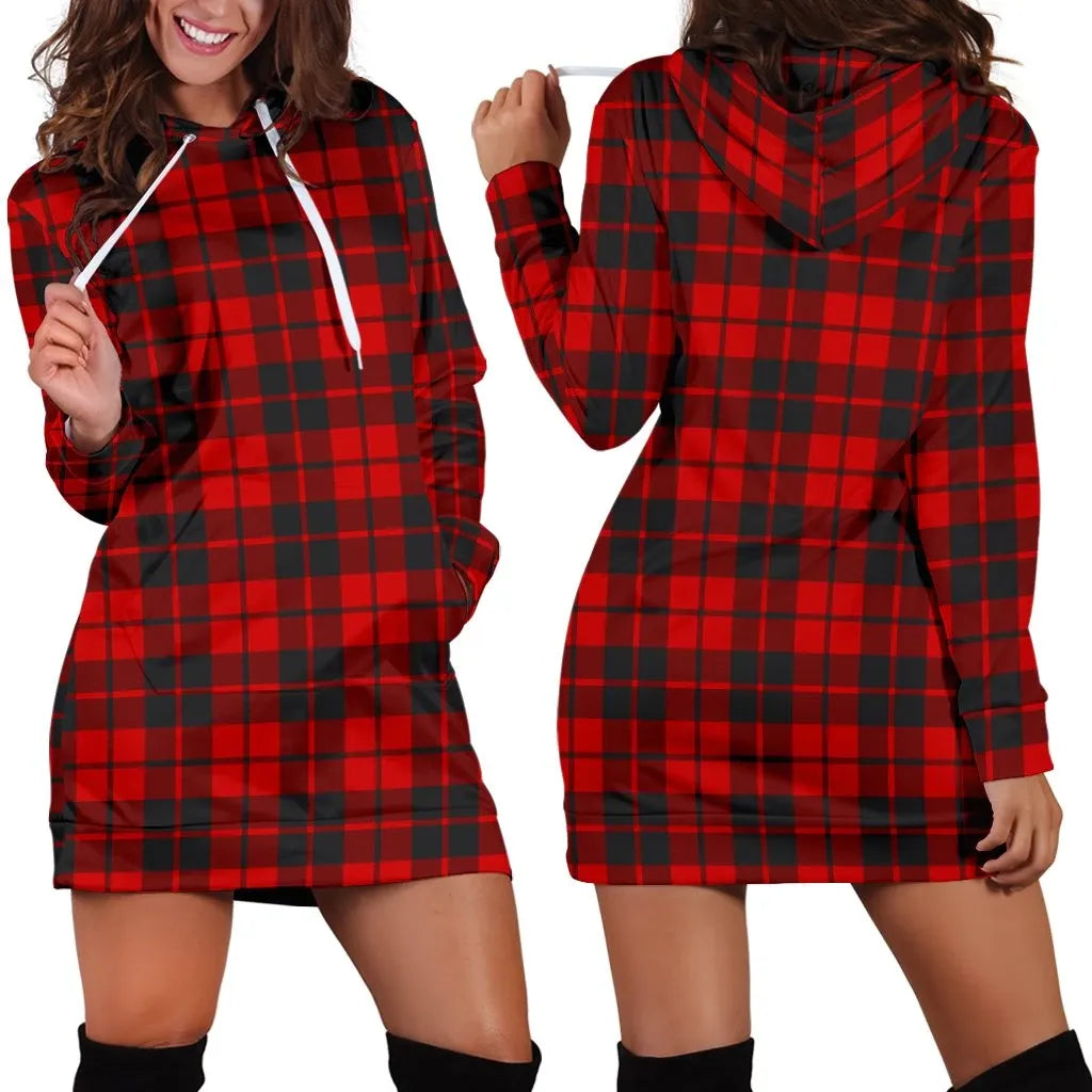 Ettrick District Tartan Plaid Hoodie Dress