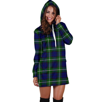 Forbes Modern Tartan Plaid Hoodie Dress