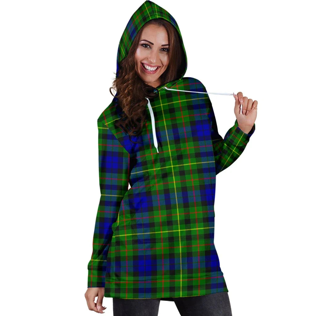 Rollo Modern Tartan Plaid Hoodie Dress