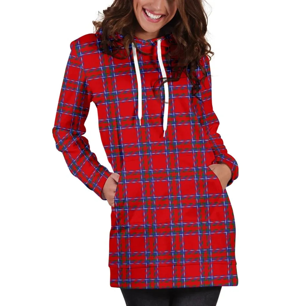 Inverness District Tartan Plaid Hoodie Dress