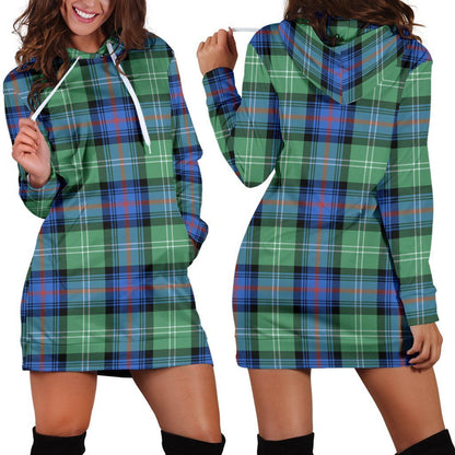 Sutherland Old Ancient Tartan Plaid Hoodie Dress