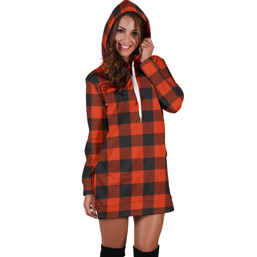 Rob Roy MacGregor Ancient Tartan Plaid Hoodie Dress