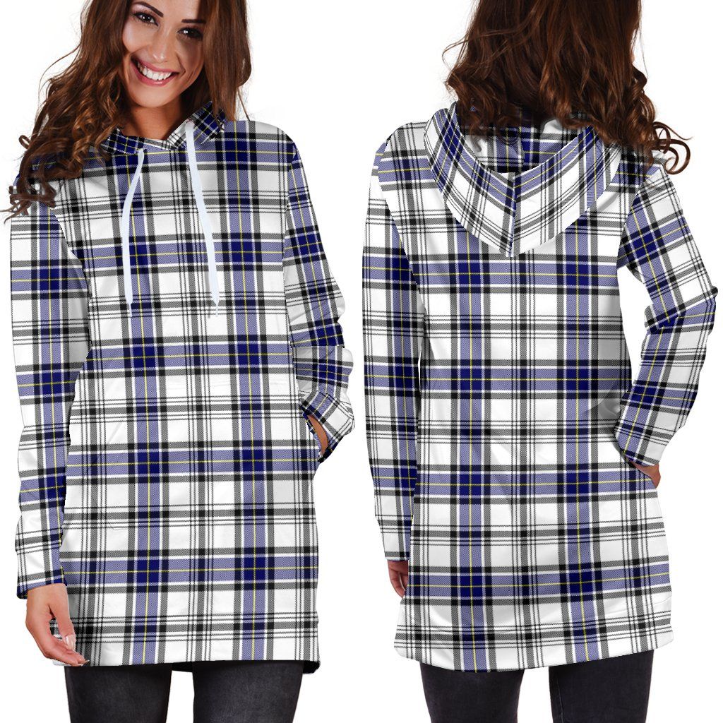 Hannay Modern Tartan Plaid Hoodie Dress