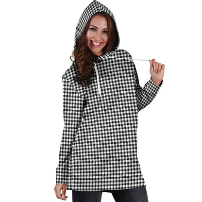 Shepherd Tartan Plaid Hoodie Dress