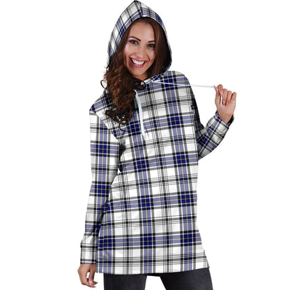 Hannay Modern Tartan Plaid Hoodie Dress