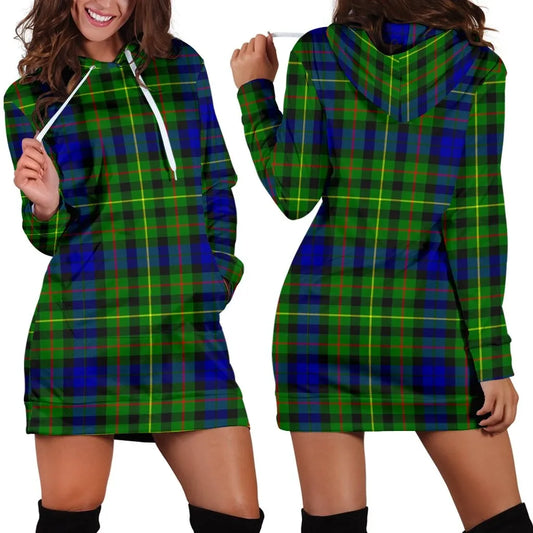 Rollo Modern Tartan Plaid Hoodie Dress