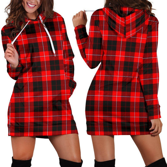 Cunningham Modern Tartan Plaid Hoodie Dress