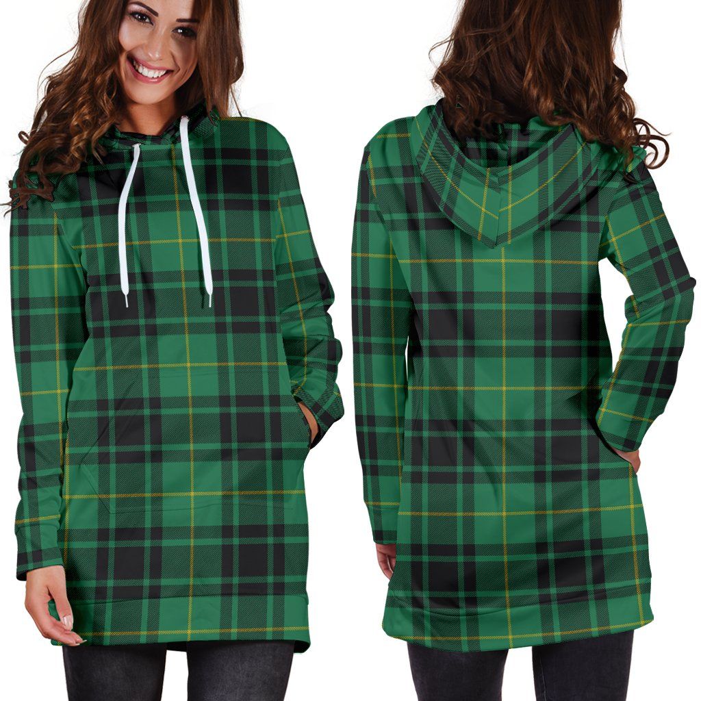 MacArthur Ancient Tartan Plaid Hoodie Dress