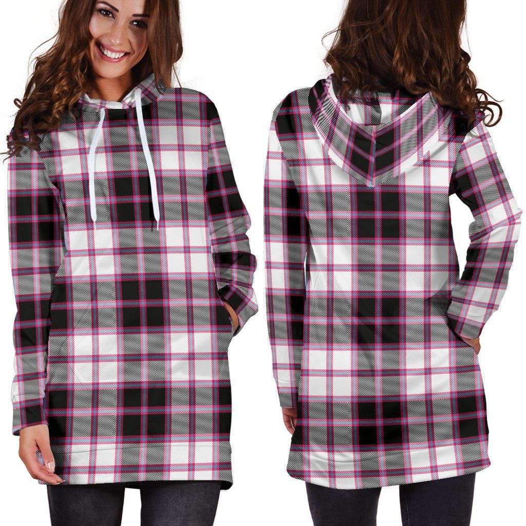 MacPherson Hunting Modern Tartan Plaid Hoodie Dress