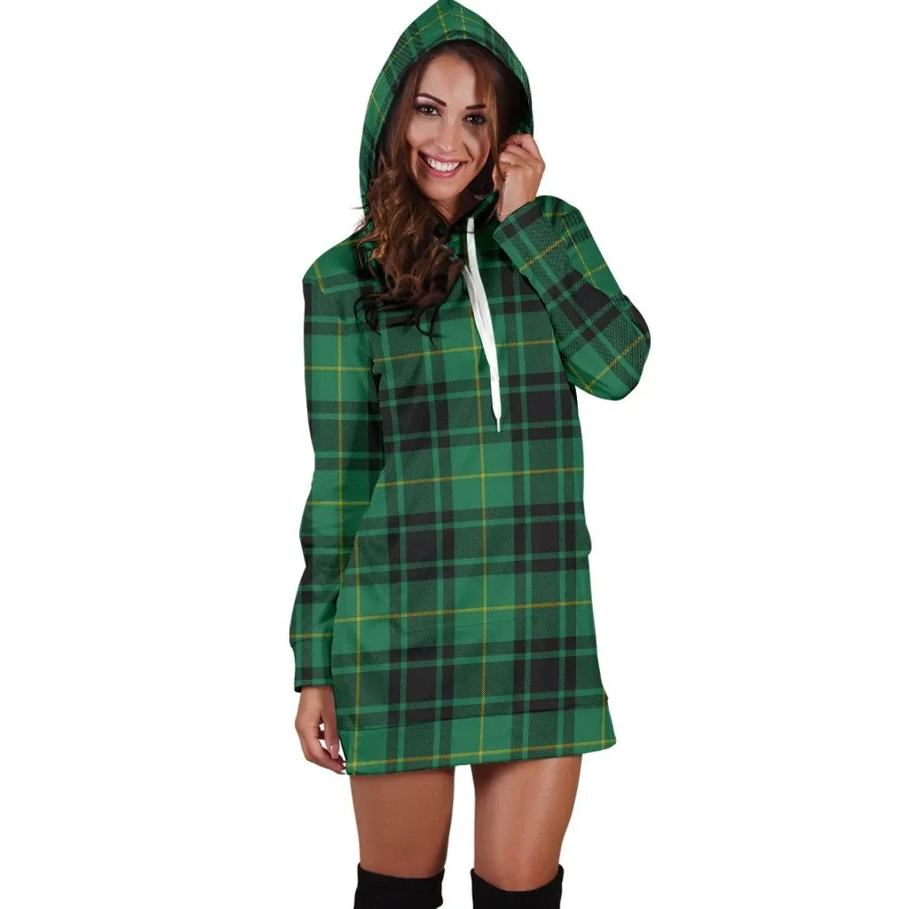 MacArthur Ancient Tartan Plaid Hoodie Dress